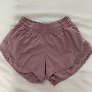Lululemon hotty hot short mauve pink in size two